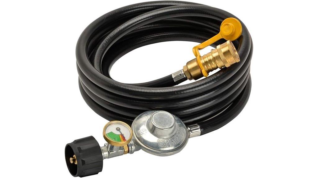 12ft propane hose regulator