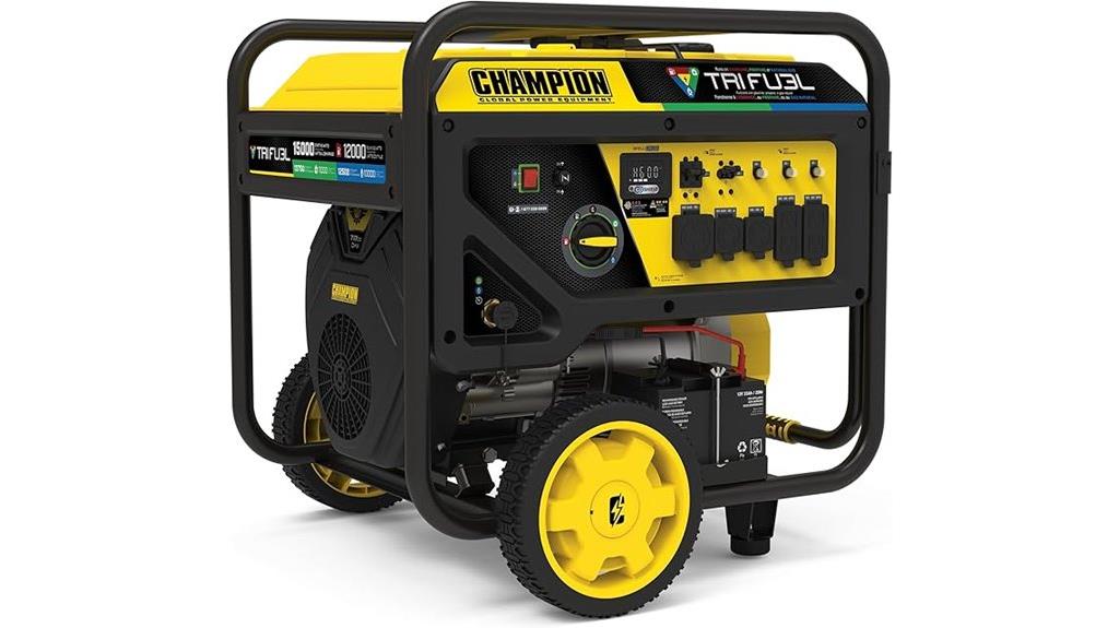 15 000 watt tri fuel generator