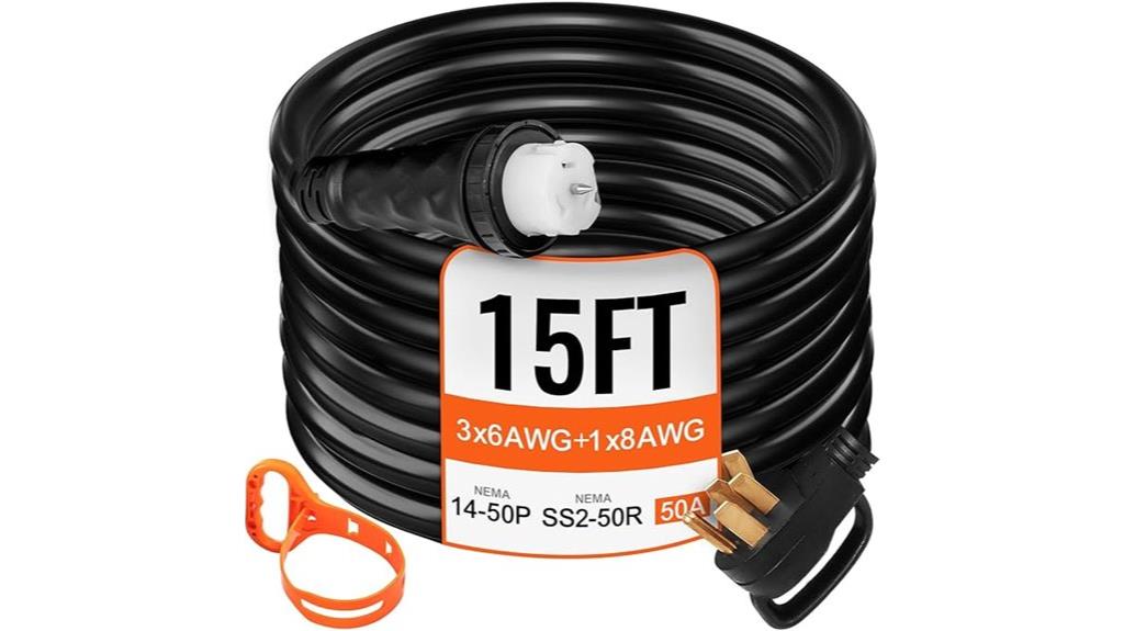 15 foot 50 amp extension cord