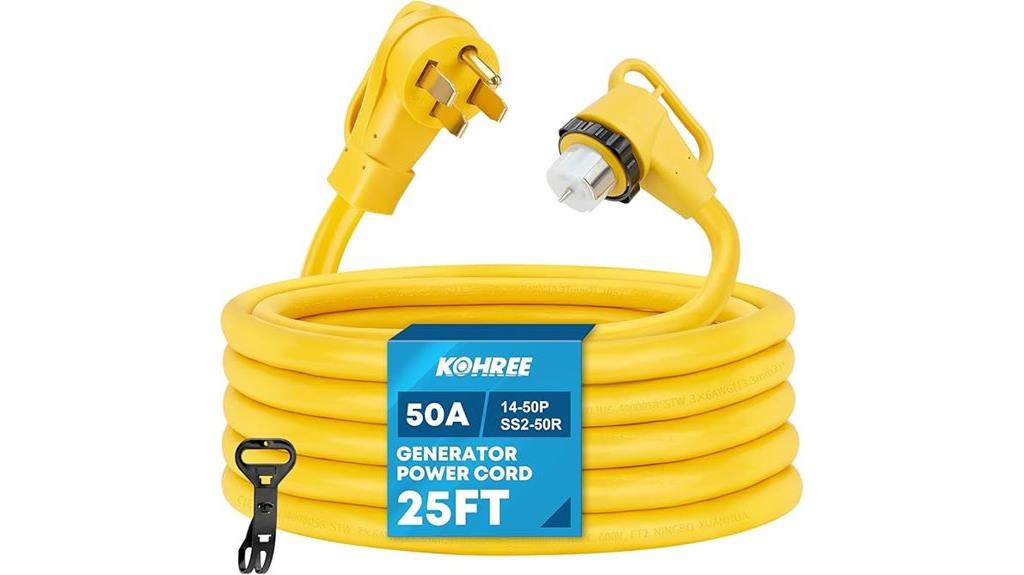 25 feet 50 amp extension