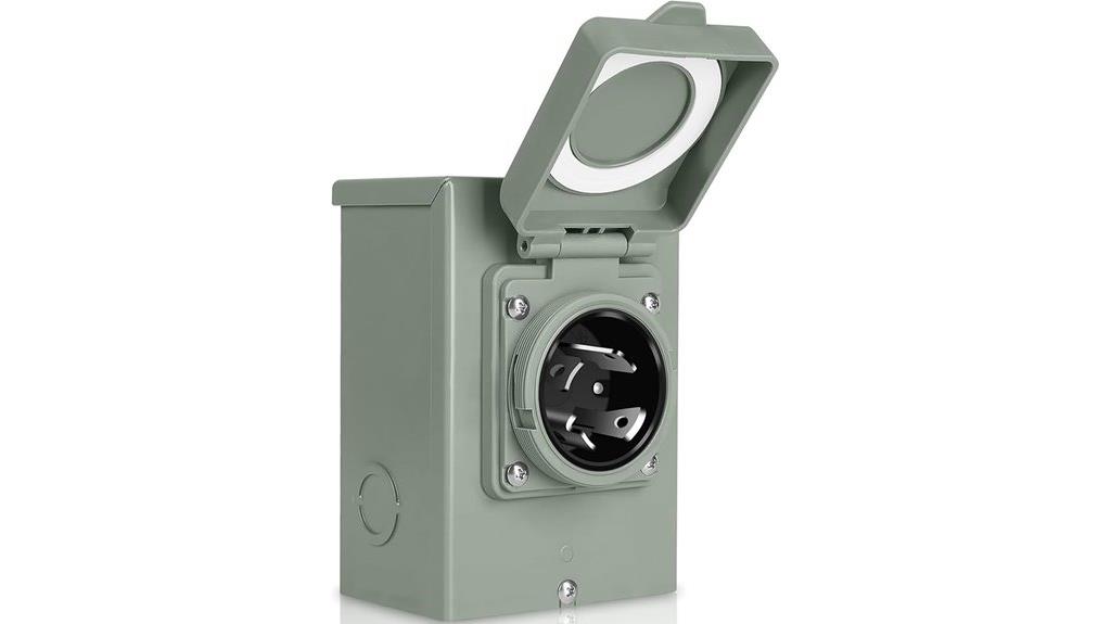 30 amp generator inlet box