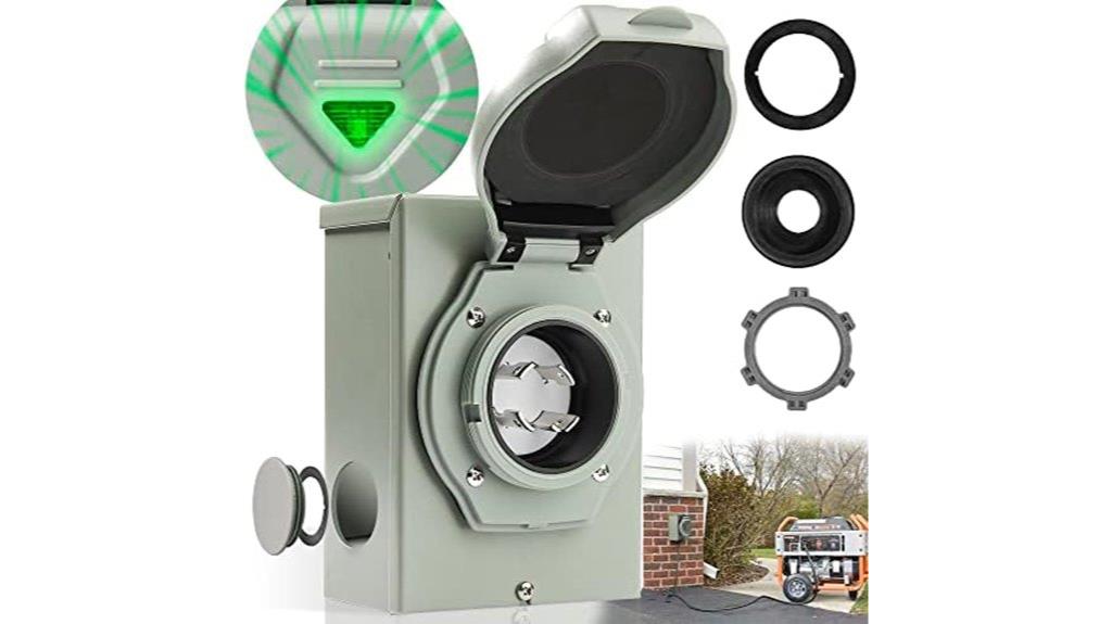 30 amp green light box