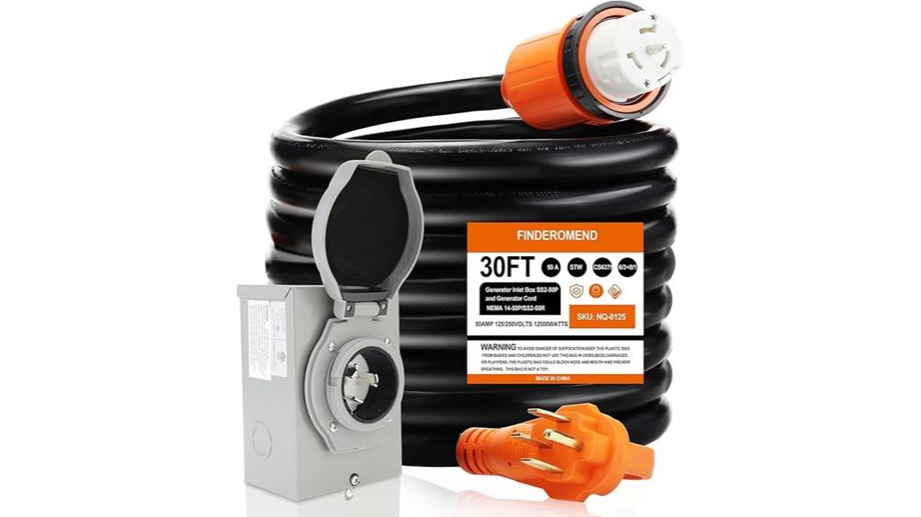 30 ft 50a generator cord