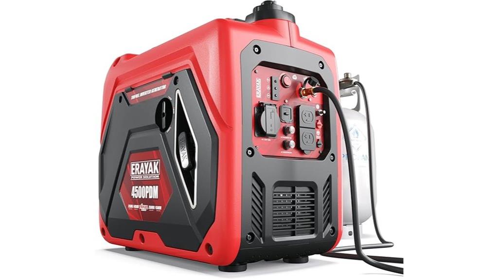 4500w dual fuel generator