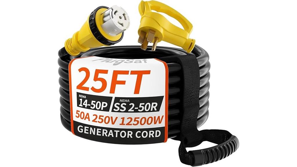 50 amp 25ft twist lock