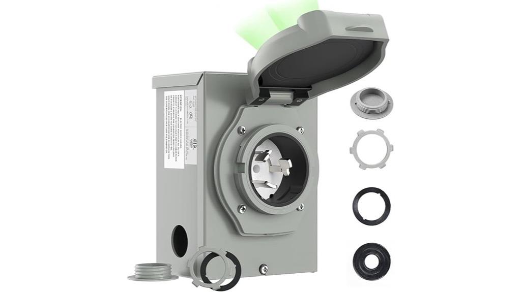 50 amp generator inlet box