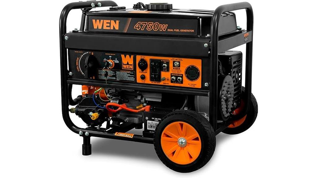 7500 watt dual fuel generator