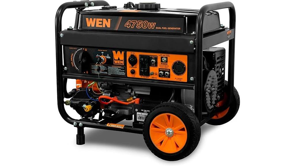 7500 watt dual fuel generator