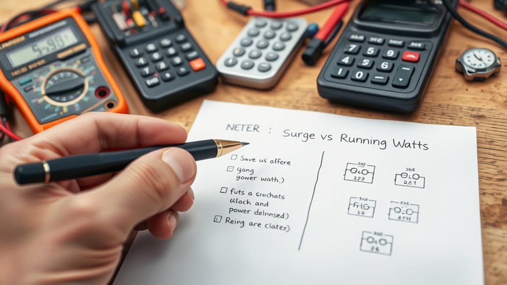 calculate continuous power requirements