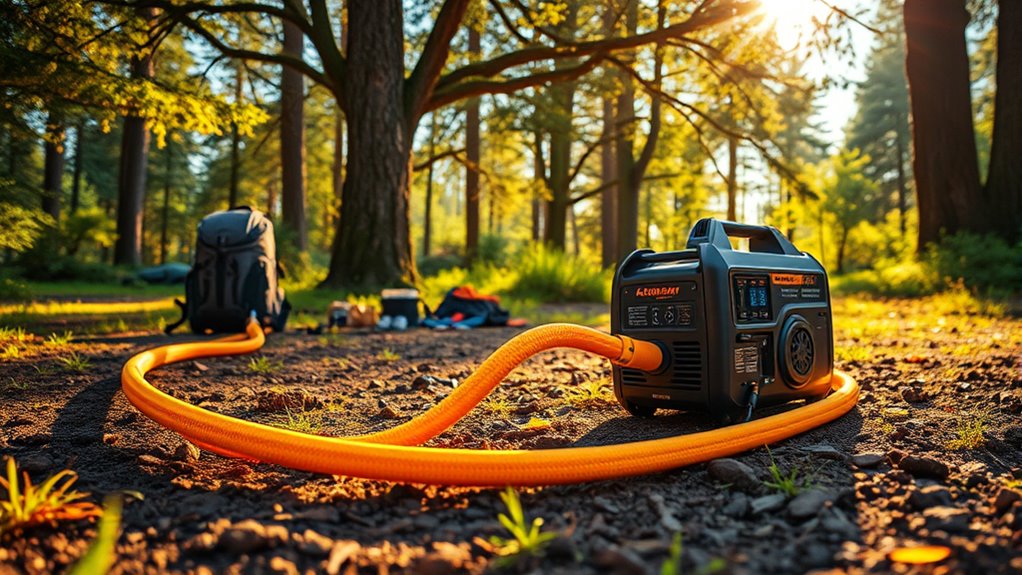 camping generator extension cord considerations