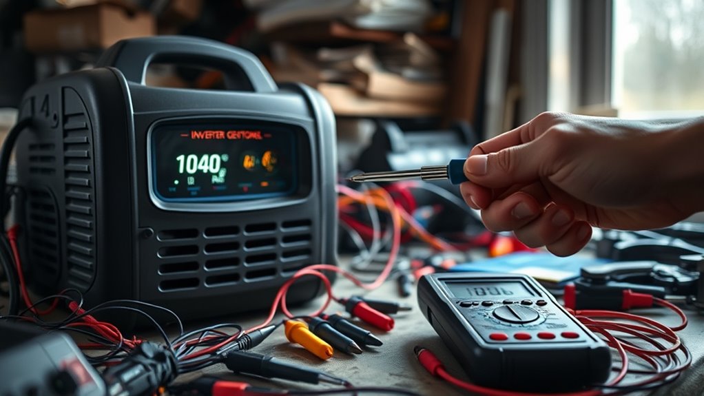 check circuit breakers and voltage