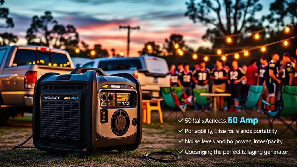 choosing the right tailgating generator