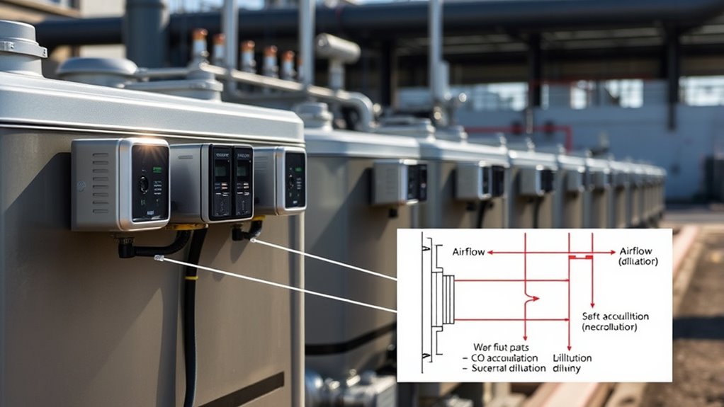 co levels sensor placement