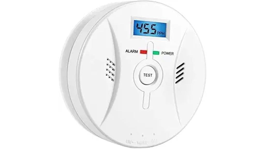 digital co alarm with sound