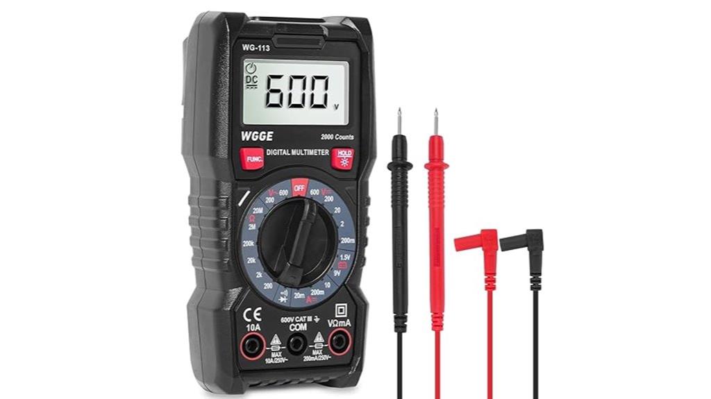 digital multimeter with case