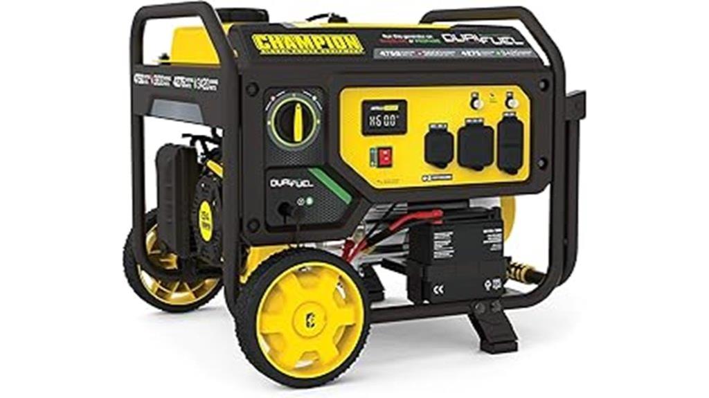 dual fuel portable generator