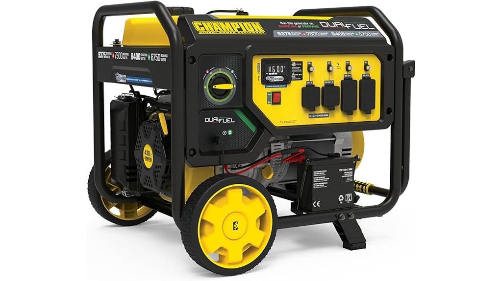 dual fuel portable generator