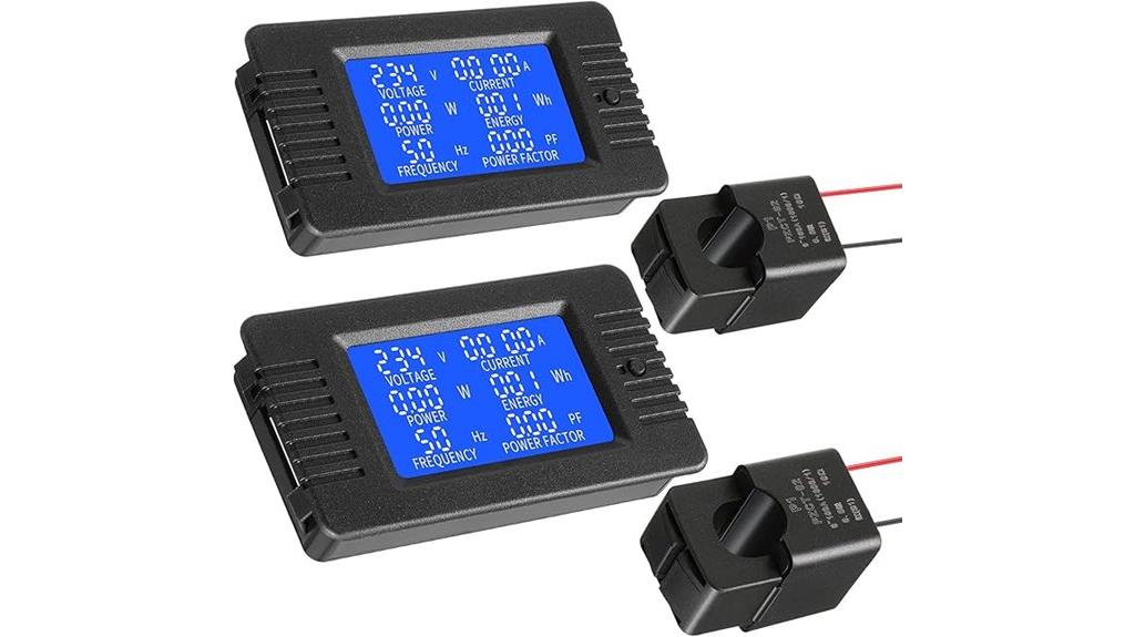 dual lcd power meters