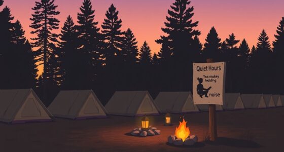 follow quiet campground regulations