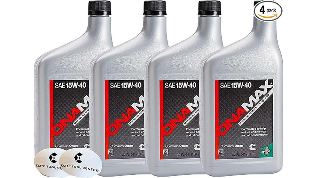 four pack onan engine oil