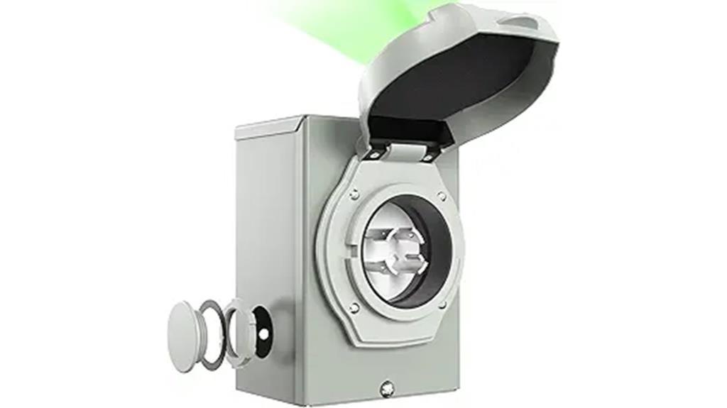 four prong generator power inlet