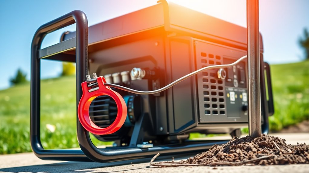 ground generator in wet conditions