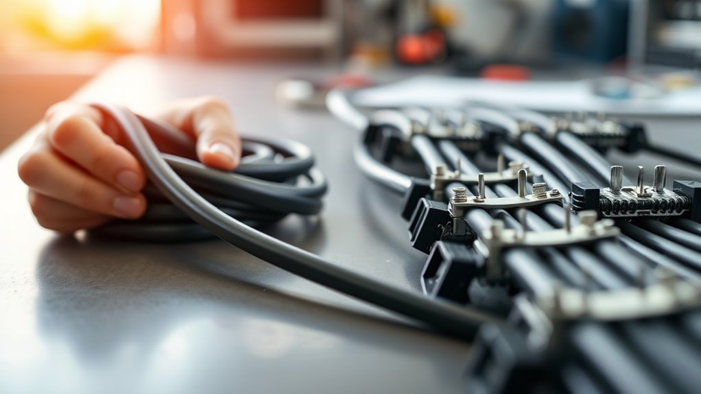 handle cables carefully always