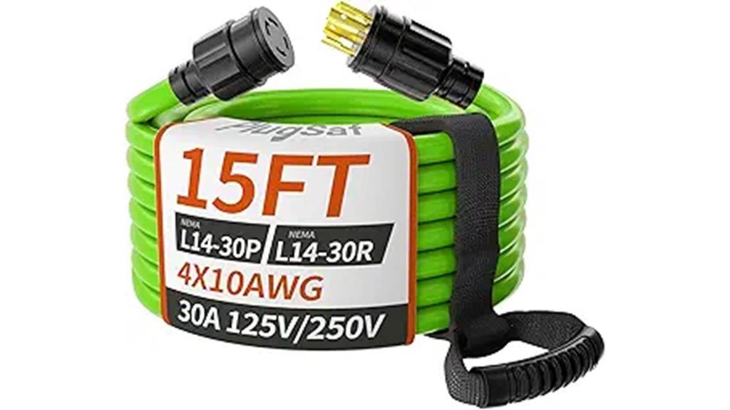 heavy duty 15ft generator cord