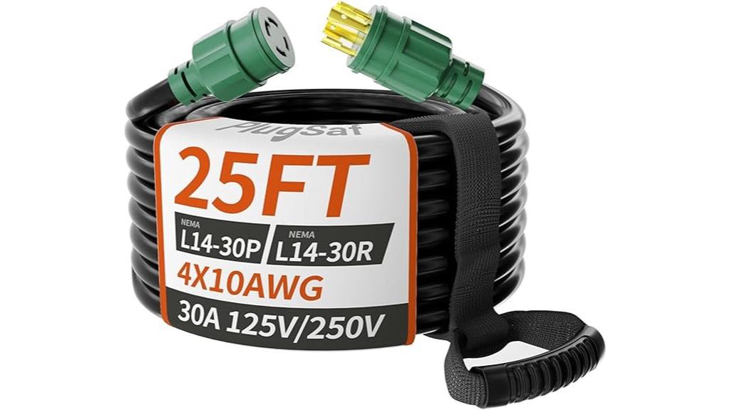 heavy duty 25ft generator cord