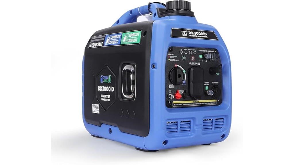 high power dual fuel generator