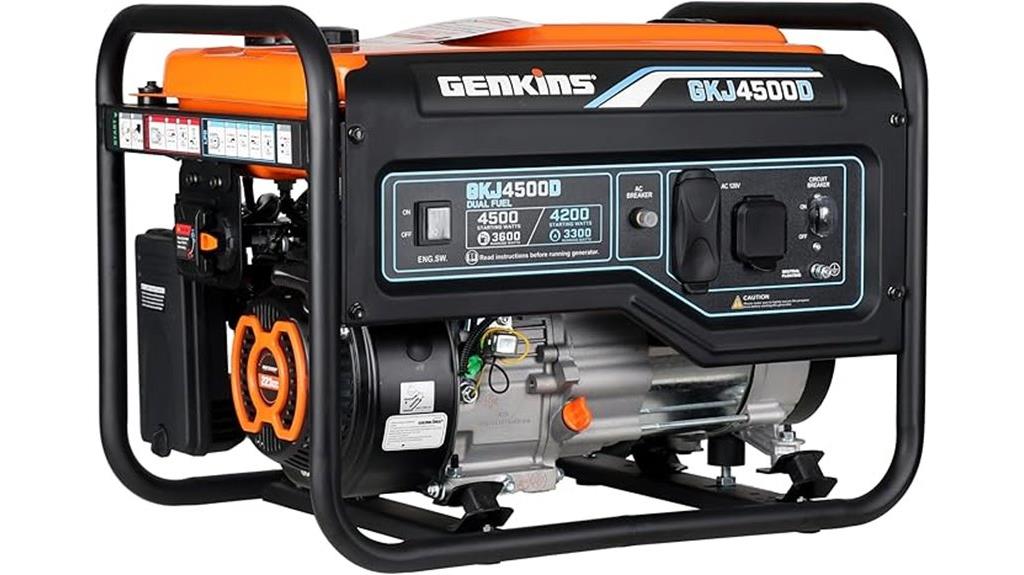 high power dual fuel generator