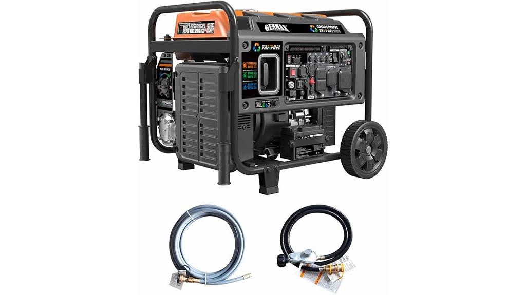 high power tri fuel generator