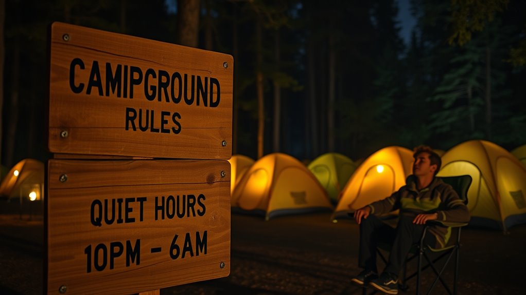 keep noise low at night