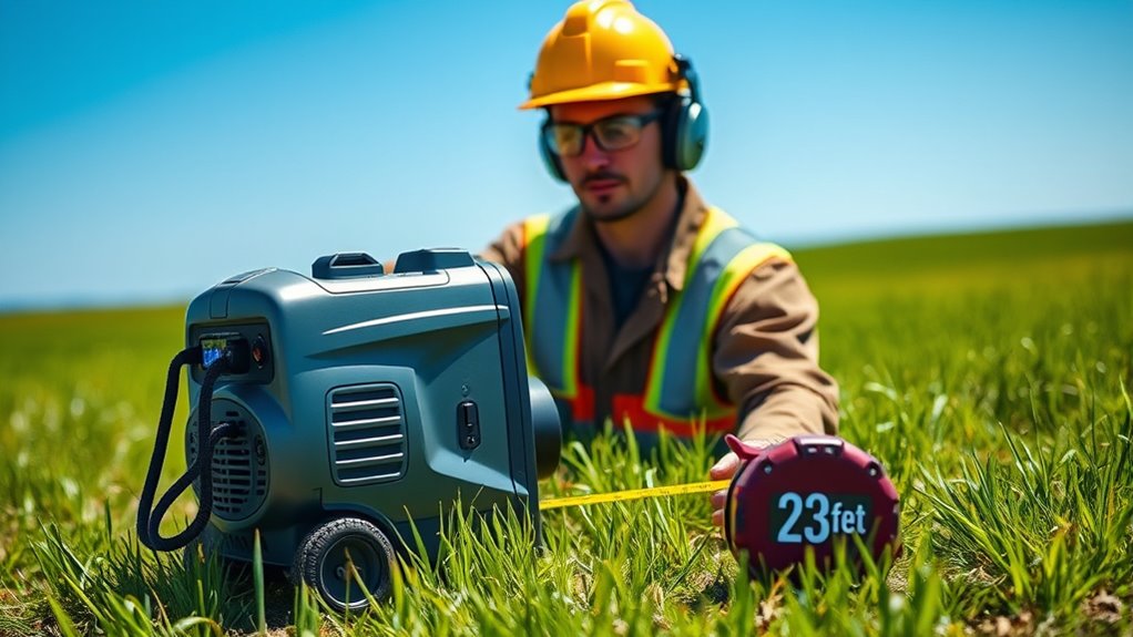 maintain 23 foot testing distance