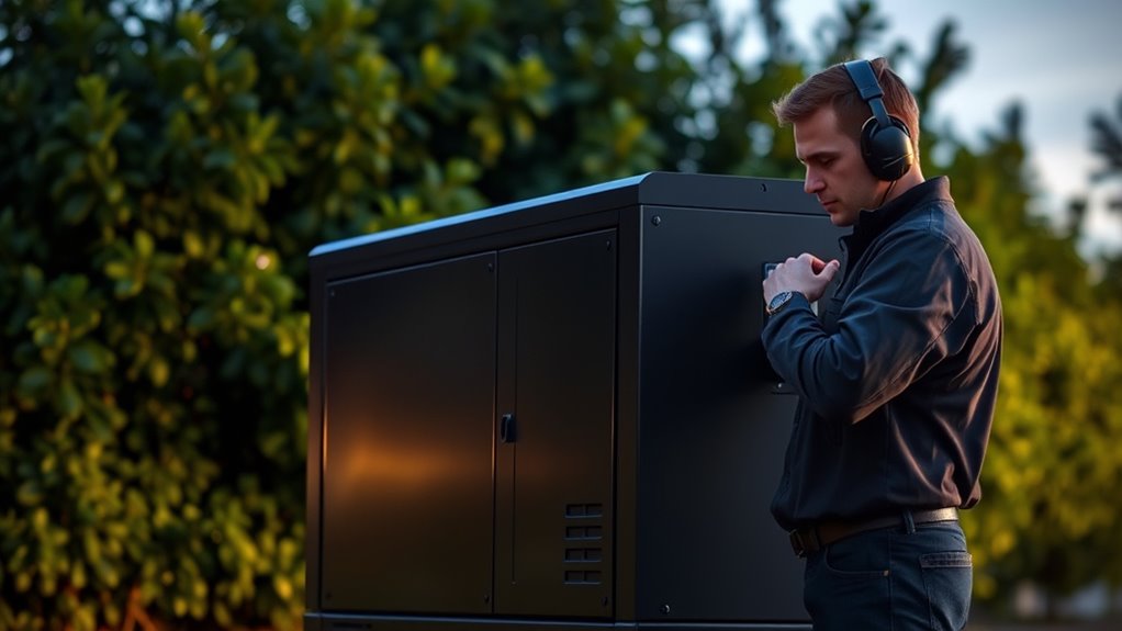 maintain generator quietly efficiently