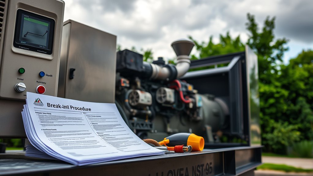 modern generator break in unnecessary