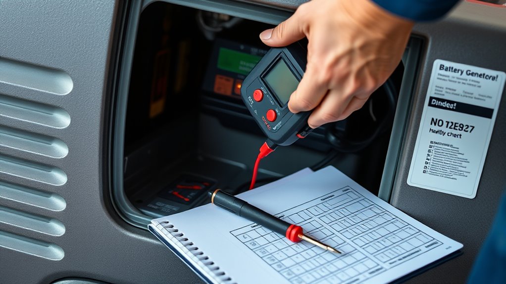 monitor battery voltage regularly