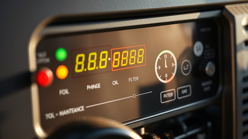 monitor oil and filter changes