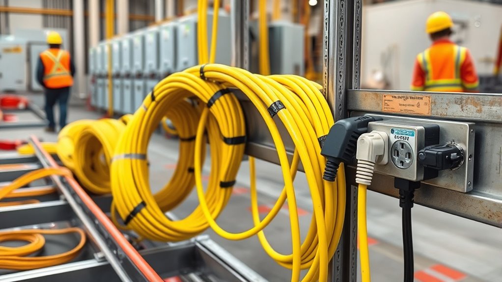 organized safe cable setup