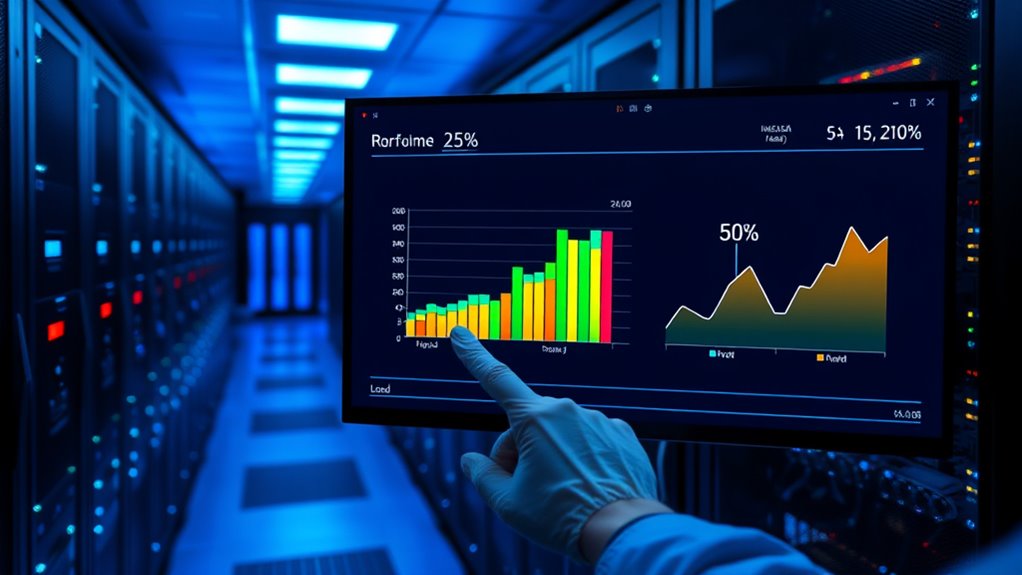 performance metrics across loads