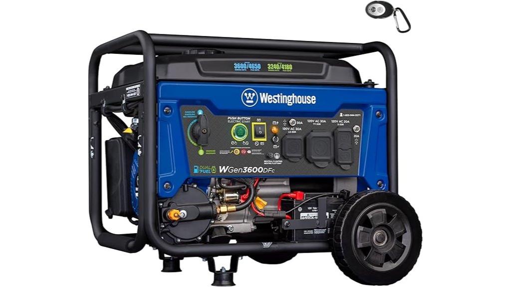 portable dual fuel generator