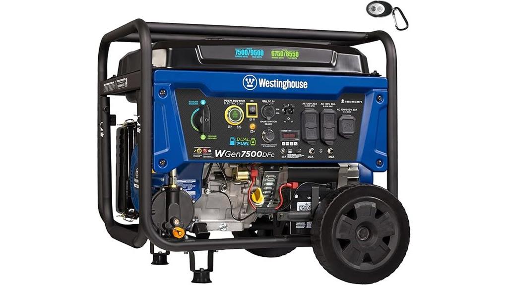 portable dual fuel generator