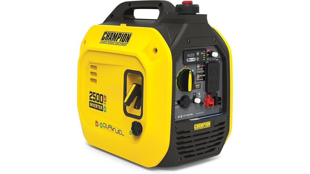 portable dual fuel inverter generator