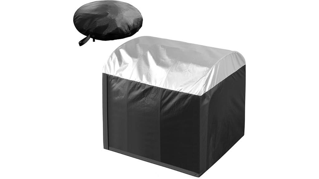 portable generator cover black