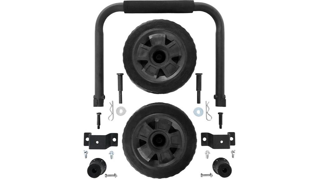 portable generator wheel handle