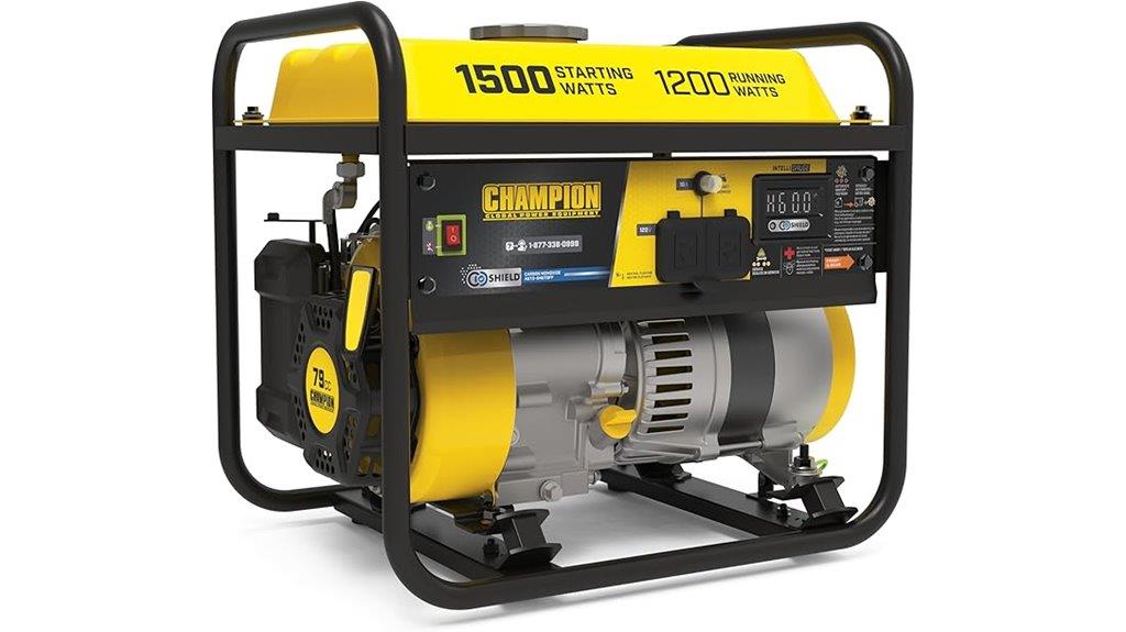 portable generator with co shield