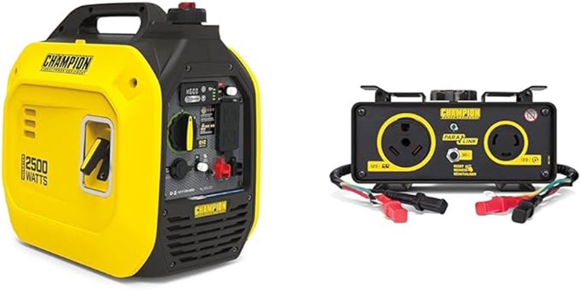 portable inverter generator bundle