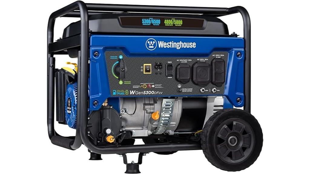 powerful dual fuel generator