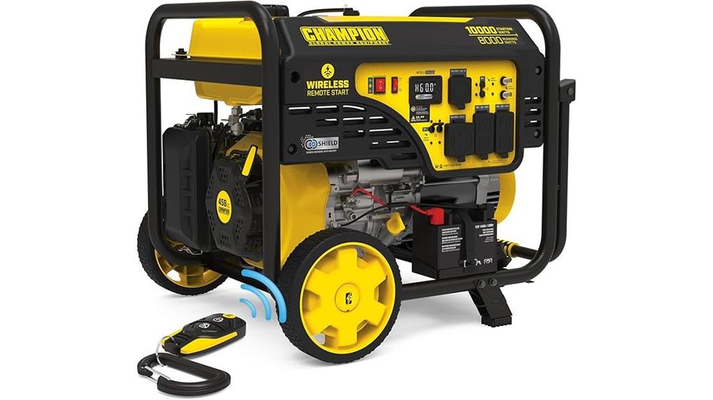 powerful portable generator with remote