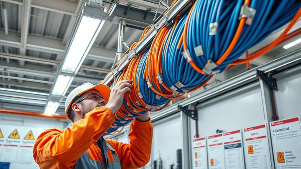 proper cable installation safety